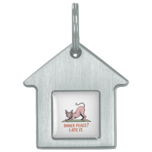 Lustige Sphynx-Katze-Yoga-Cartoon-Kunst Tiermarke