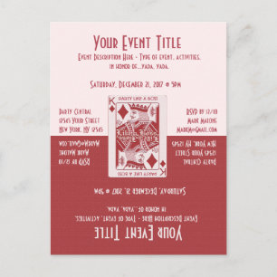 Lustige Spiel Nacht Party Einladungspostkarte