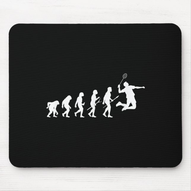 Lustige Spielerevolutionstheorie Badminton  Mousepad (Vorne)