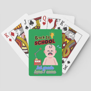 lustige Spielkarten "BACK TO SCHOOL"