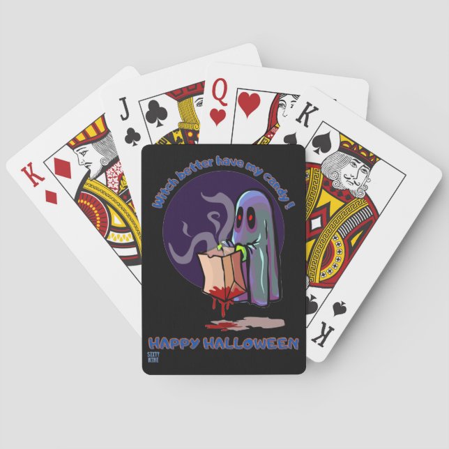 lustige Spielkarten "HAPPY HALLOWEEN 2" (Rückseite)
