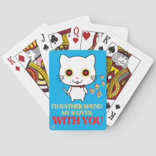 lustige Spielkarten "SÜSSE KATZE"