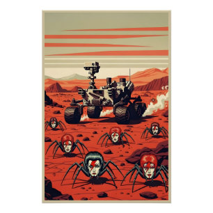 Lustige Spinnen vom Mars Poster