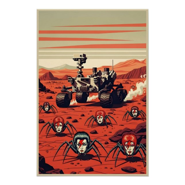Lustige Spinnen vom Mars Poster (Vorderseite)