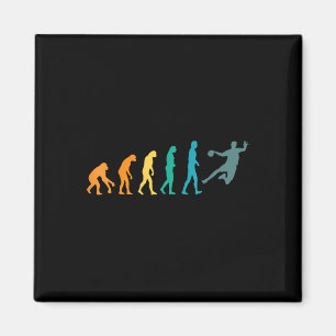 Lustige Sport Evolution Handball Magnet