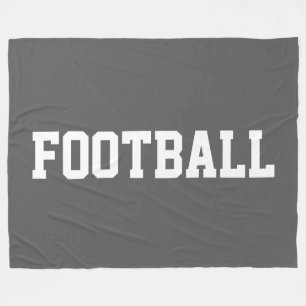 Lustige sportliche fette weiße FOOTBALL-Schrift au Fleecedecke