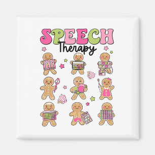 Lustige Sprachtherapie-Gingerbread-Cookies Slp Wei Magnet