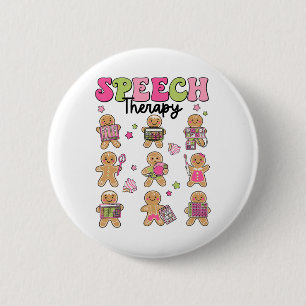 Lustige Sprachtherapie Lebkuchen Weihnachten Slp Button