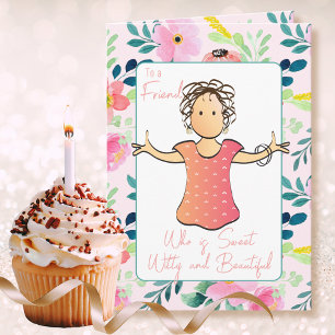 Lustige Sprüche 60. Geburtstag Snarky Lady Cartoo Karte