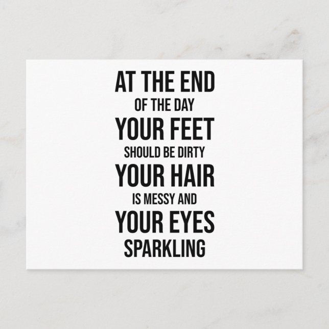 lustige Sprüche Adventure Postkarte (Vorderseite)