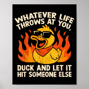 Lustige Sprüche Ente Witz Zitat Humor Ente Meme Poster
