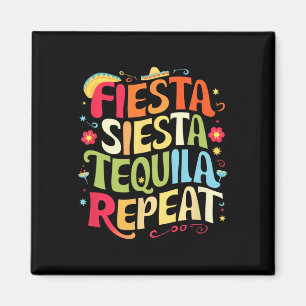 Lustige Sprüche Fiesta Siesta Wiederholung Cinco D Magnet