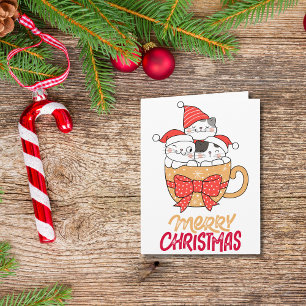 Lustige Sprüche Frohe Weihnachts Cat Tasse Custom Karte