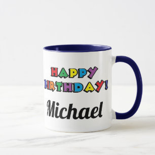 Lustige Sprüche Katze Blau Personalisierter Geburt Tasse
