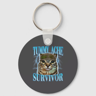 Lustige Sprüche Katzen Bauchweh Überlebender Katze Schlüsselanhänger