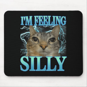 Lustige Sprüche Katzenliebhaber Ich fühle mich alb Mousepad
