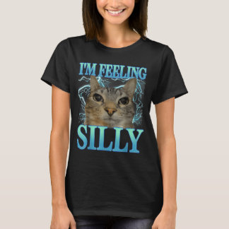 Lustige Sprüche Katzenliebhaber Ich fühle mich alb T-Shirt