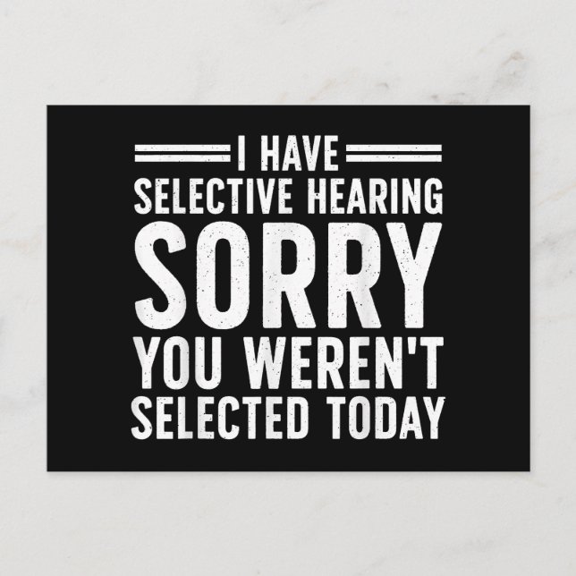 Lustige Sprüche Kunst für sarkastische Menschen Mä Postkarte (Vorderseite)