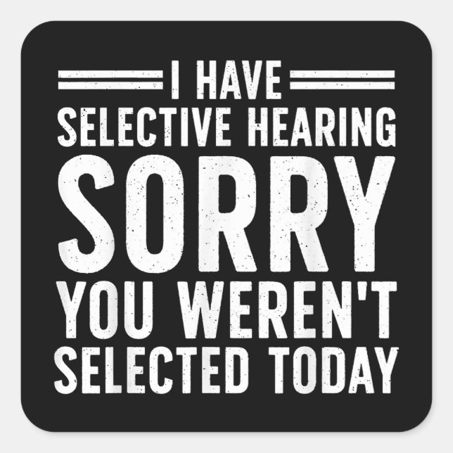 Lustige Sprüche Kunst für sarkastische Menschen Mä Quadratischer Aufkleber (Vorderseite)