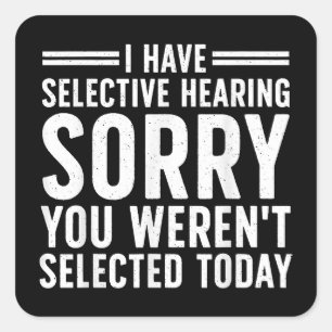 Lustige Sprüche Kunst für sarkastische Menschen Mä Quadratischer Aufkleber