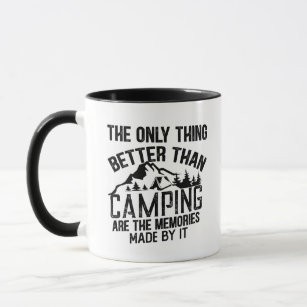 Lustige Sprüche über Camping Tasse