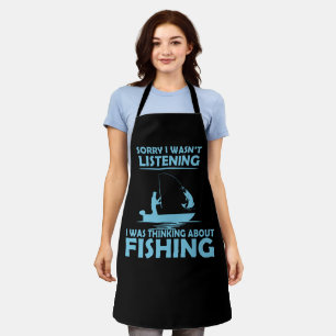 Lustige Sprüche über das Angeln Schürze