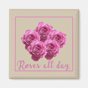 Lustige Sprüche über Rose und Liebe Magnet