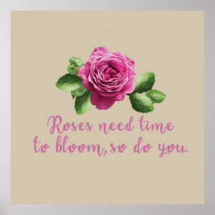 Lustige Sprüche über Rose und Liebe Poster