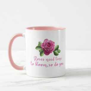 Lustige Sprüche über Rosen und Liebe Tasse