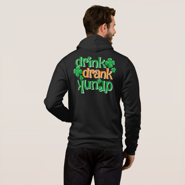 Lustige St.Patrick’s Day Herren  Hoodie (Schwarz voll)