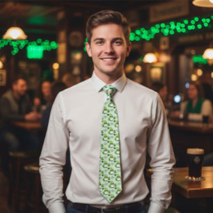Lustige St. Patrick's Day Glückskrawatte Krawatte