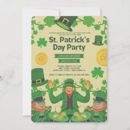 lustige St. Patricks-Tag-Einladungen Feiertagskarte
