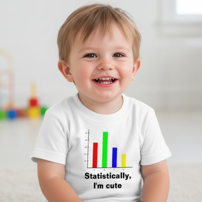Lustige Statistiken Baby T-shirt (Von Creator hochgeladen)