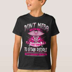 Lustige Stech Menschen Lustige Krankenschwestern P T-Shirt