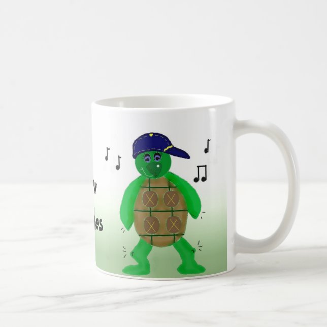 Lustige stehende Schildkröte Tasse (Rechts)