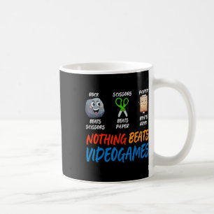 Lustige Stein Papier Schere Nichts schlägt Videosp Kaffeetasse
