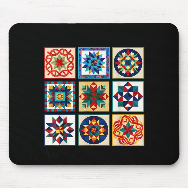 Lustige Steppdecken Nähen Machen Sie Ein Quilt Mus Mousepad (Vorne)