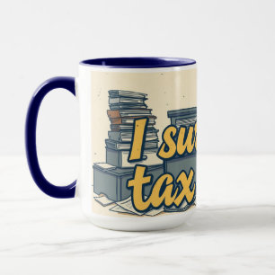 Lustige Steuersaison-Überlebens-Tasse für Buchhalt Tasse