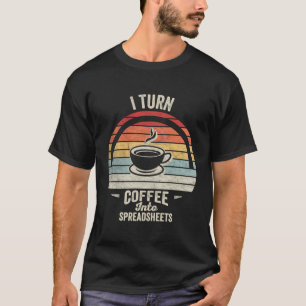Lustige Steuertabellen-Shirt für Buchhalter Retro T-Shirt