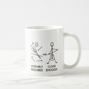Lustige Stickman Gitarre Kaffeetasse