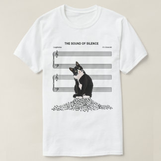 Lustige Stille Katzenmusik-Parodie-Design T-Shirt