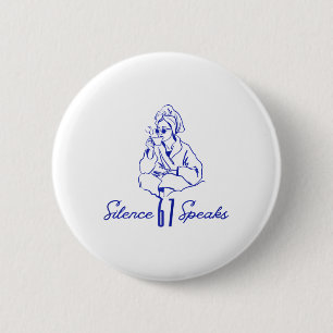 Lustige Stille Spricht 67 Minimale Line Art Kaffee Button