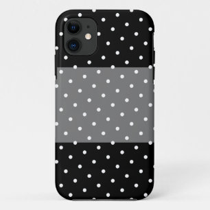 Lustige stilvolle breite gepunktete graue schwarze Case-Mate iPhone hülle