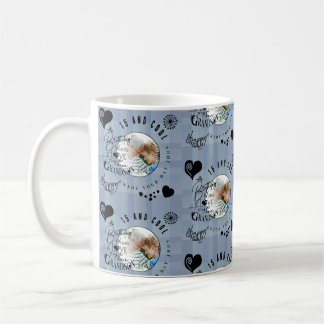 Lustige stilvolle Enkel-Geburtstags-Fotobuchstaben Kaffeetasse