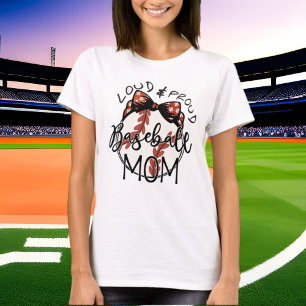 lustige, stolze Baseball Mama Wortart T-Shirt
