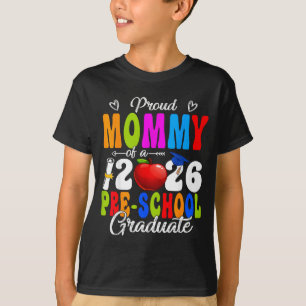 Lustige stolze Mami eines Vorschulkinders der Klas T-Shirt