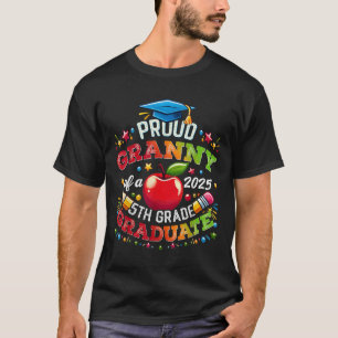 Lustige stolze Oma eines Abgängerjahrgangs 2025 5. T-Shirt