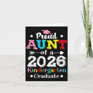 Lustige stolze Tante einer Kindergartenabschlusskl Karte