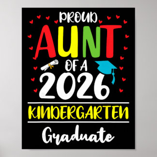 Lustige stolze Tante eines Cl von 2026 Kindergarte Poster