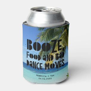 Lustige Strand Essen Alkohol Schlechte Tanzbewegun Dosenkühler